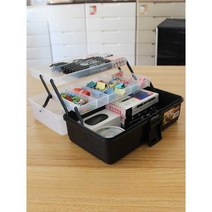 아이리스 대형 아트키트 플라스틱 화구박스 다용도 공구함 부품 정리함 일본, 대형 37x20x18