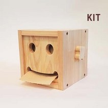 우드라이크 목공 diy 스마일 휴지케이스 만들기 체험 재료 세트