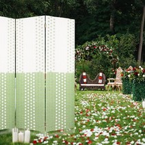 에코팩토리 인테리어 파티션 핸드메이드 라탄 칸막이 공간분리 가벽, [D-특대형]180x200cm투톤:그린