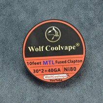 10 피트 NI80/A1/SS316L MTL 융합 Clapton 코일 히팅 와이어 저항 RDA RTA 용 mtl 사전 제작, 01 30240ni80