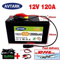 인산철 리튬배터리 전기 자동차 차량용 배터리 12v 대용량 충전 오토바이 보트12v 12.6v, 35000mAh