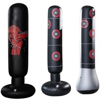 복싱 샌드백 권투 킥복싱 격투기 스탠딩 샌드백 160cm 펀칭 풍선 프리 스탠드 텀블러 무에타이 훈련 압력 릴리프 바운스, 1.6m 레드 디