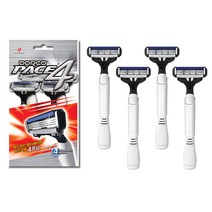 도루코 페이스4 휴대용 남성 면도기 FR A100 (4개입), 4개