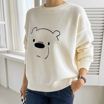 [조아맘] 곰돌이 라운드 울 니트 JT07043