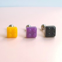 슬로우베베 에이씨 블럭 피어싱 3컬러 써지컬스틸 바벨 레이어드 데일리 귀여운 피어싱선물