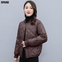 DFMEI 겨울 얇고 중년 감령 엄마 허리 조임 작은 패딩 점퍼 패딩 여 루즈핏 쇼트
