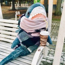 초대형 애착 인형 상어 80cm 100cm 수면 쿠션
