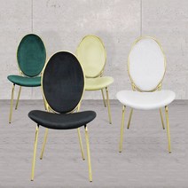 엘린까사 클레오파트라 벨벳 의자 골드프레임 체어 2개 set 4color, 블랙+블랙