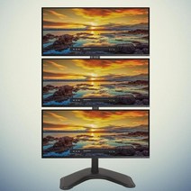 삼성 lg 27인치 24인치 22인치 상하 3단 기둥형 책상 모니터암 모니터걸이고정거치대