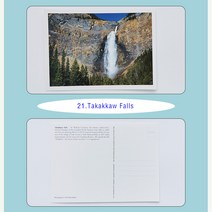 엽서용지 마구 캐나다 밴쿠버 록키 산 밴프 저스 큰아버지 유학 2509798684, 21.Takakkaw Falls