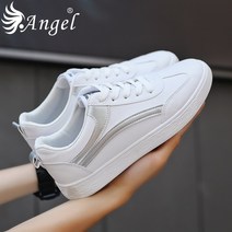 (Angel)모든 경기 학생 흰색 신발 남성용 운동화 플랫 통기성 캐주얼 남성용 신발