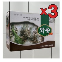 3개 묶음 경북 김천 기와 지붕에서 자란 와송즙 100ml 60포 건강즙 선물 어르신 부모님 와송