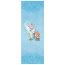 Civiclub 스웨이드 고무 요가 매트 미끄럼 방지 전문 접이식 휴대용 얇은 여성 초급 요가 담요 요가 매트, 자음 코끼리의 확장 및 확장, 1.5mm