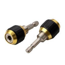 전동공구 60mm 육각 섕크 퀵 커플 링 어댑터 1/4 내부 자동 잠금 연결로드 드릴 비트 홀더 척, 01 1pcs_01 60mm