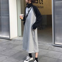 리더스타 1-A-194 여성원피스 니트원피스 오버핏 긴팔원피스 긴팔 롱원피스