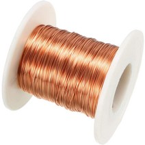 산업용 연구 업소 인덕터uxcell 에나멜 구리선 마그넷 와이어 권선 코일 길이 50M 직경 0.35mm 트랜스 인덕, 한개옵션0