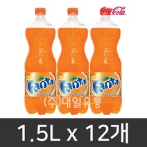조은마켓 탄산음료 환타 오렌지맛 캔 피티 코카콜라음료, 1박스, 1.5L