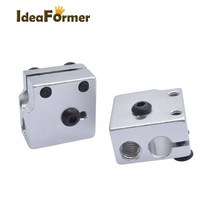 1 Pcs 3D 열 블록 E3D V5 V6 MK7 MK8 MK2 MK10 화산 PT100 CR10 2 IN 알루미늄/골드 Hotend 프린터 부품 520346, 05 Volcano_01 2PCS