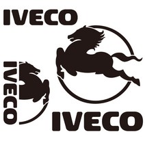 마이웨이카 이베코 스티커 화물차 트럭 트레일러 버스 튜닝 IVECO 로고, 로고4 (좌측), 빨간색