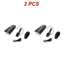 자전거 전조등 라이트 경적 사이클링 전면 및 후면 개, 2.Pink 2pcs