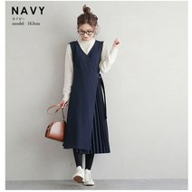 Shen Xiao She 더애수 머메이드 밴딩 미디스커트 원피스 2022 원피스 여 민소매 플리츠 나시 스커트 조거 롱스커트