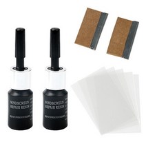 자동차 수리 도구 car windshield cracked repair tool diy car window 전화 화면 키트 유리 경화 접착제 auto glass scratch, 협력사, 2pcs 블랙