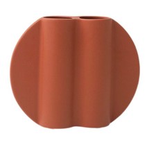 북유럽 세라믹 마른 꽃 꽃병 장식 말린 꽃 컨테이너 홀더 아트 꽃병 꽃꽂이 사진 소품 사무실 거실 데스크탑, 주황색