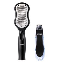 보카스 각질제거기(FC-1000) + 회전 발톱깎이(TNC-3020) 2종 세트 풋파일, 1set, 각질제거기(블랙)+발톱깎이(블랙)