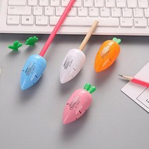 당근 미니 연필깎이 휴대용 미술용 심조절 초등학교 새학기용품, 랜덤발송