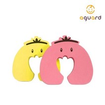 아가드 손끼임방지 도어쿠션 치킨 2입, 색상:01.핑크, 01.핑크