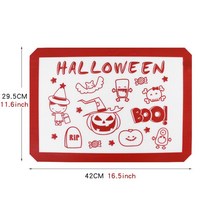 제과제빵오븐 컨벤션 업소용 제빵오븐기Halloween Silicone Baking Mat for Oven - Bake Pans Nonstick Reu, 01 빨간