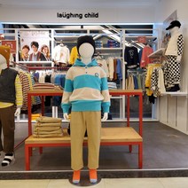 래핑차일드 부평점 오버핏의 레트로한 컬러 럭비 후디 스웨트 셔츠 81C19-333-30LHC