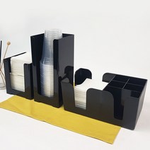 오메가키친 테이크아웃컵 스냅빈 바케디 디스펜서 냅킨꽂이 스틱 꽂이 빨대 포크함 컵홀더, A-2.스냅빈특대(컵홀더용)