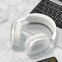 P9 무선 블루투스 헤드폰 소음 차단 헤드셋 스테레오 사운드 이어폰 스포츠 게임 TF 지원, 2 silver
