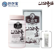 (주)인산가 정품 9회 인산죽염 500g 분말+9회죽염 분말담은 휴대용기(4개)와 홍삼초코크런치(49g) 사은품, 1박스, 500ml