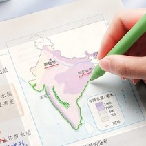 투명 메모지 메모시트 점착 접착 인덱스 노트필기 지도, 중형