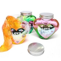 하트 오로라 슬라임 랜덤1개/1박스(6개입) 촉감 오감 놀이, 랜덤1개