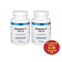 최신정품 Douglas Laboratories 비타민 C 1000mg 100정 X2통 더글라스랩스 +휴대용약통 별도증정