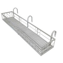 모칸도 베란다 화분걸이대(직각형 100x20cm) 고리 3개형, 02.화분걸이대(직각형)100x20_화이트