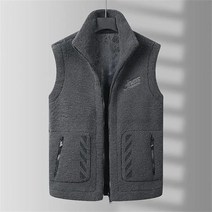 남성용 양면조끼 가을겨울 집업 베스트 민소매 자켓