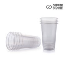 커피디바인 테이크아웃 용품 16온스 92파이 투명컵 100개