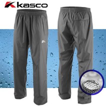 캘러웨이골프 KASCO 카스코 골프전용 남성 비옷 바지 레인팬츠, 그레이 LL 36인치 이상
