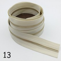 Meetee 1/3M 3 금속 지퍼 코드 로딩 코일 골드 치아 의류 지갑 수리 키트 DIY 바느질 소재, 13 13_01 3#_02 3M3pcsSilder