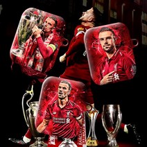와우박스 주문제작 프리미어리그 리버풀 조던 헨더슨(Jordan Henderson) 축구 선수 에어팟 버즈 무선 이어폰 케이스, 무광 하드케이스, 에어팟 프로