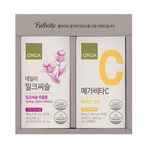 풀비타 밀크씨슬 메가비타C 세트 120정 회사 교회 친정 처가 시댁 큰댁 답례 감사 명절 선물세트, 28개