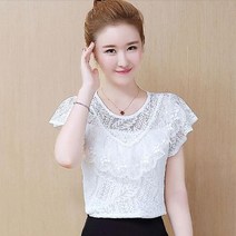 Happy shopping 여름 반팔 블라우스 세미 정장 쉬폰 명품 반팔티ZMHE 반팔티