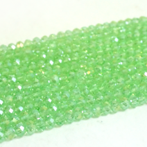 선우몰 크리스탈 6mm 팔찌재료 론델컷 4x6 팔찌만들기 비즈공예 크리스탈팔찌 원석공예, 그린