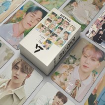 55 개대 Kpop 17 얼굴 태양 엽서 Lomo 카드 NEW 앨범 패션 귀여운 그룹 아이돌 사진 인쇄 팬 선물, SEVENTEEN-4