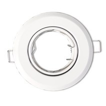 (주)블루앤엘이디 3인치 MR16 원형 매입 등기구 램프 각도조절, 1개, 화이트