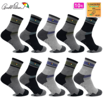 아놀드파마 남성용 스포츠 등산 쿠션 기능성 면 양말 10족 중목 두꺼운 헬스 런닝 요가 사이클 골프 테니스 농구 배드민턴 삭스AP5811, AP5811_10켤레 랜덤